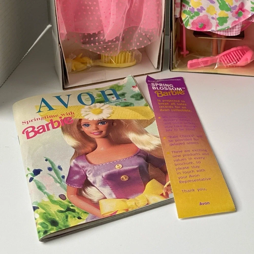 Mattel Barbie Dolls Avon Exclusive Spring Blossom Petals Special Edition NIB 90s